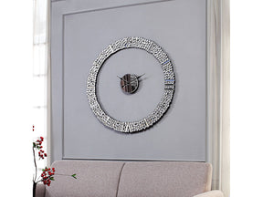 Kachina Mirrored & Faux Gems Wall Clock - Ornate Home