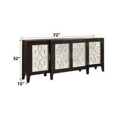 Kacia Antique Black Console Table - Ornate Home