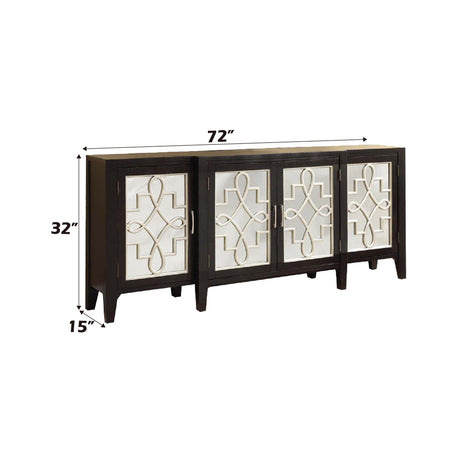 Kacia Antique Black Console Table - Ornate Home