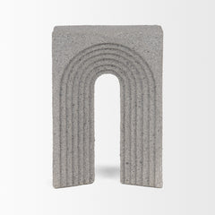Kacia Gray Resin Textured Concrete Decorative Object - Ornate Home