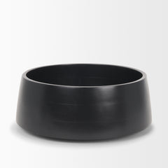 Kadara Black Solid Wood Decorative Bowl - Ornate Home