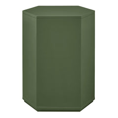 Kade Cypress Faceted Semi-Gloss Side Table - Ornate Home