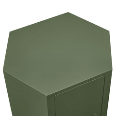 Kade Cypress Faceted Semi-Gloss Side Table - Ornate Home