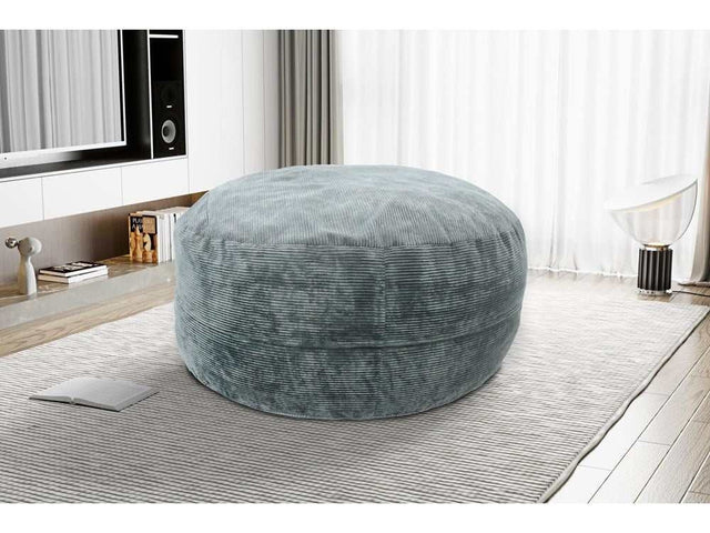 Kade Gray Corduroy Huge Bean Bag Lounger - Ornate Home