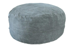 Kade Gray Corduroy Huge Bean Bag Lounger - Ornate Home