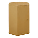 Kade Mustard Faceted Semi-Gloss Side Table - Ornate Home