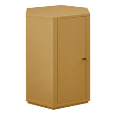 Kade Mustard Faceted Semi-Gloss Side Table - Ornate Home