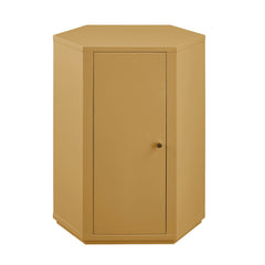 Kade Mustard Faceted Semi-Gloss Side Table - Ornate Home