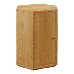 Kade Natural Faceted Wood Side Table - Ornate Home