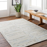 Kadin Cream Abstract Area Rug - Clearance - Ornate Home