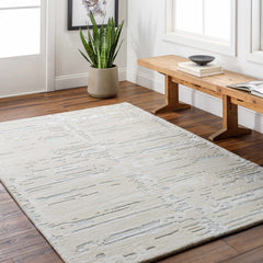 Kadin Cream Abstract Area Rug - Clearance - Ornate Home