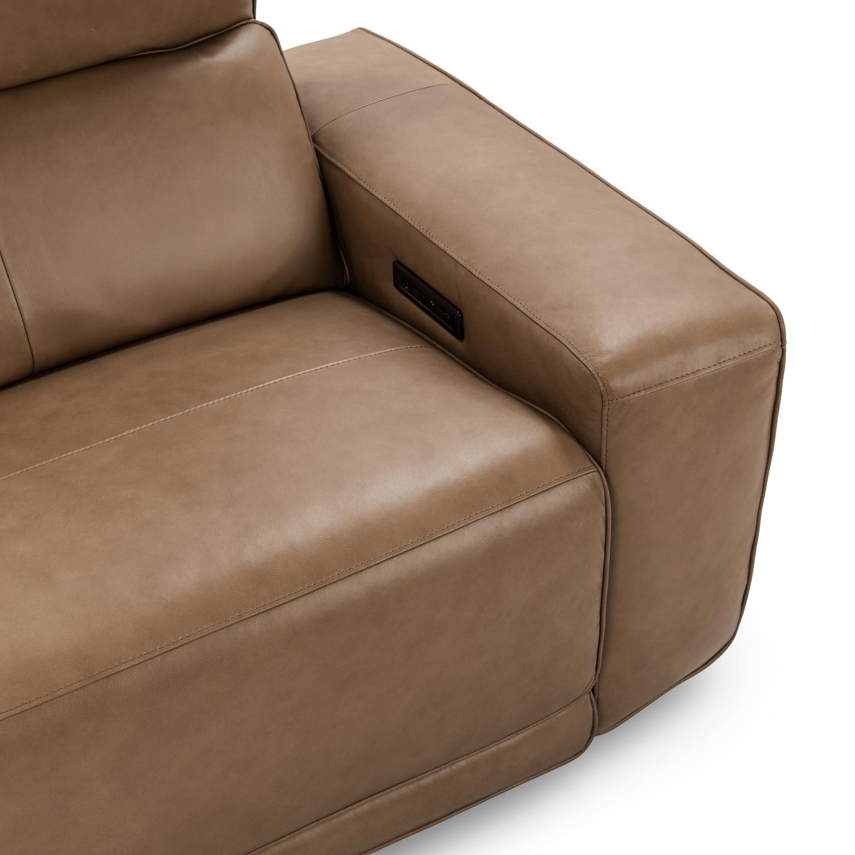 Kadon Tan Reclining Sofa - Ornate Home