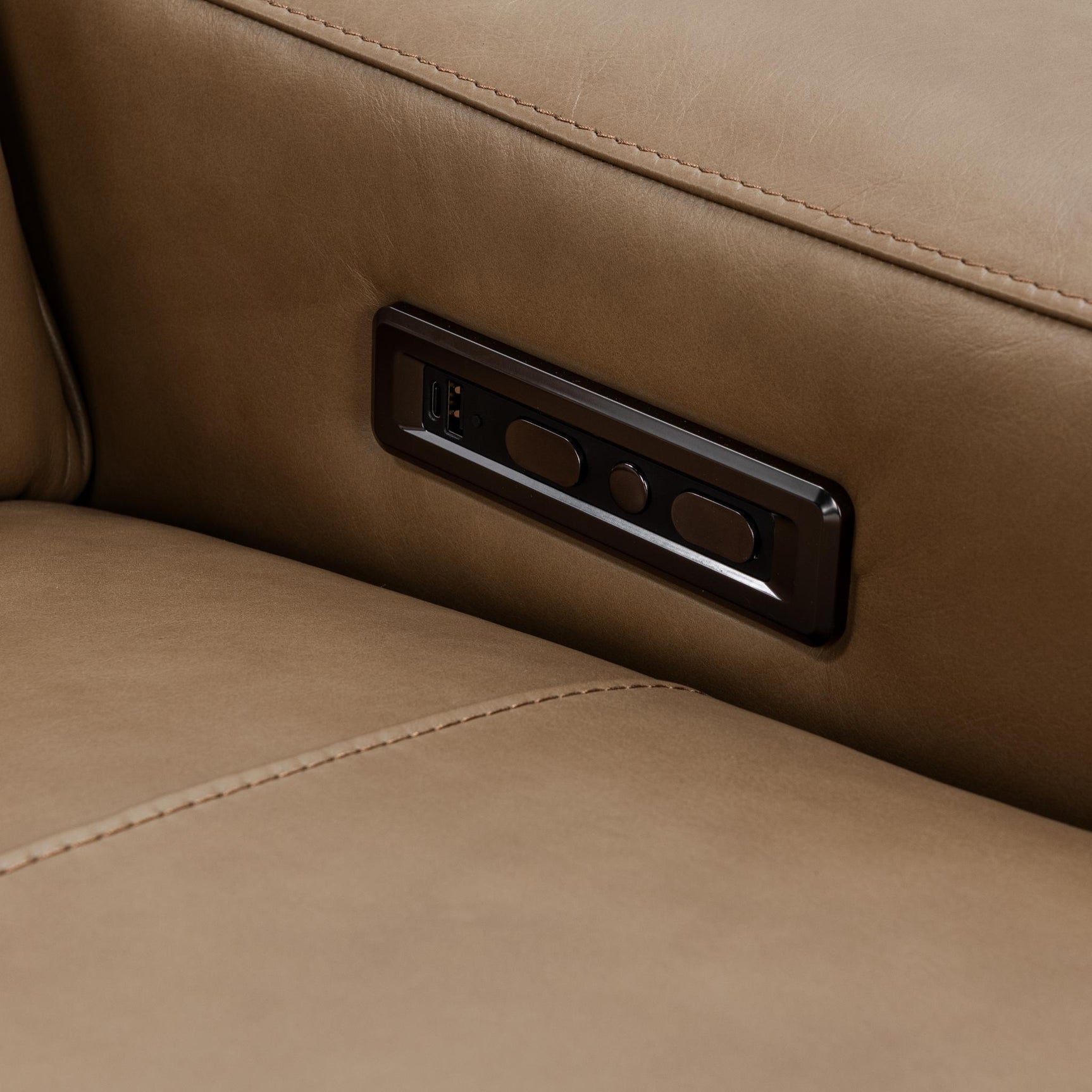 Kadon Tan Reclining Sofa - Ornate Home