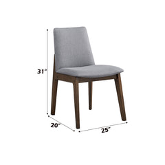 Kaela Walnut Side Chair (Set Of 2) - Ornate Home