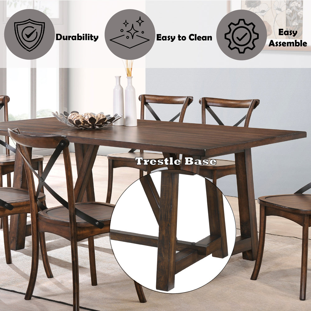 Kaelyn Dark Oak Dining Table - Ornate Home