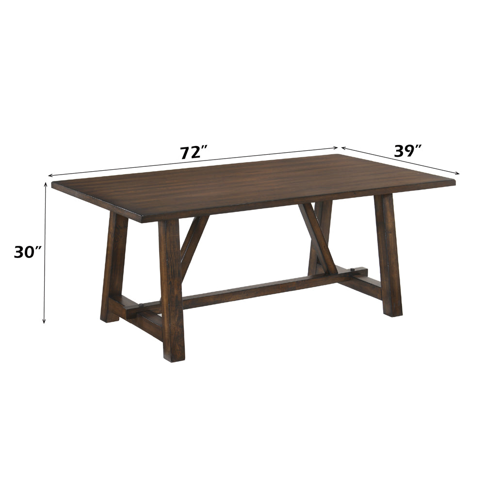 Kaelyn Dark Oak Dining Table - Ornate Home