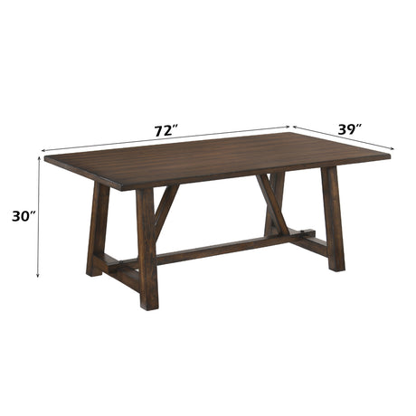 Kaelyn Dark Oak Dining Table - Ornate Home