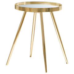 Kaelyn Gold 4-piece Round Coffee and End Table Set - Ornate Home