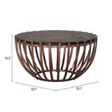 Kafig Bronze Coffee Table - Ornate Home