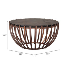 Kafig Bronze Coffee Table - Ornate Home