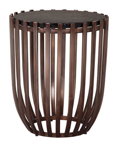 Kafig Bronze Side Table - Ornate Home
