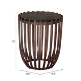 Kafig Bronze Side Table - Ornate Home