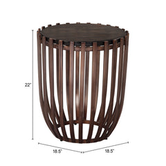 Kafig Bronze Side Table - Ornate Home