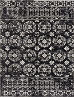 Kahraman Black & White Washable Rug - Clearance - Ornate Home