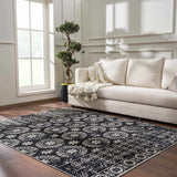 Kahraman Black & White Washable Rug - Clearance - Ornate Home
