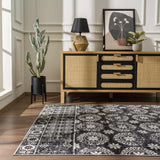 Kahraman Black & White Washable Rug - Clearance - Ornate Home