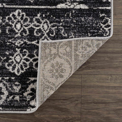 Kahraman Black & White Washable Rug - Clearance - Ornate Home