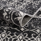 Kahraman Black & White Washable Rug - Clearance - Ornate Home