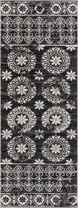 Kahraman Black & White Washable Rug - Clearance - Ornate Home