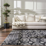 Kahraman Black & White Washable Rug - Clearance - Ornate Home