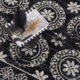 Kahraman Black & White Washable Rug - Clearance - Ornate Home