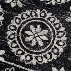 Kahraman Black & White Washable Rug - Clearance - Ornate Home