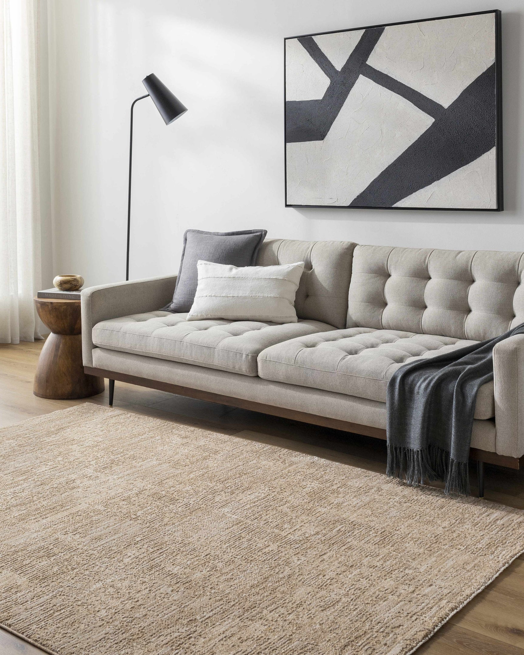 Kahua Tan Area Rug - Ornate Home