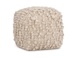 Kai Beige/Tan Fabric Ottoman - Ornate Home