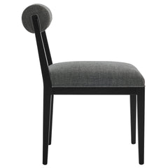 Kai Charcoal Fabric Dining Chair (Set of 2) - Ornate Home