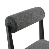 Kai Charcoal Fabric Dining Chair (Set of 2) - Ornate Home