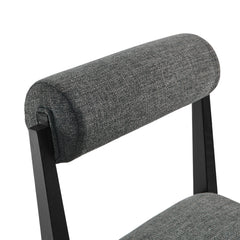 Kai Charcoal Fabric Dining Chair (Set of 2) - Ornate Home