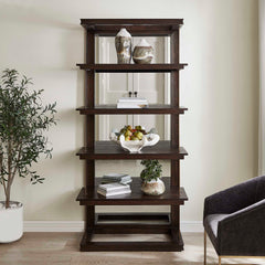 Kai Dark Walnut Etagere - Ornate Home