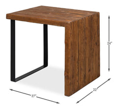 Kai Edge Brown Side Table - Ornate Home