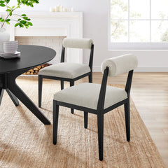 Kai Linen Fabric Dining Chair (Set of 2) - Ornate Home