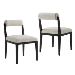 Kai Linen Fabric Dining Chair (Set of 2) - Ornate Home