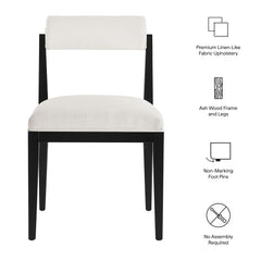Kai Salt Fabric Dining Chair (Set of 2) - Ornate Home