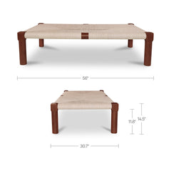 Kaia Dark Brown Outdoor Coffee Table - Ornate Home