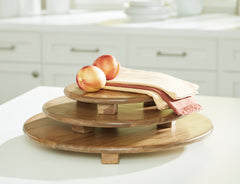 Kaidler Brown Tray Set (Set of 3) - Ornate Home