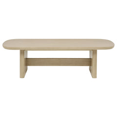 Kailani Beige Oak 2-piece Coastal Coffee and End Table Set - Ornate Home