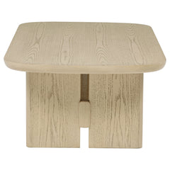 Kailani Beige Oak 2-piece Coastal Coffee and End Table Set - Ornate Home